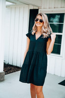 Spring Vibes Dress: Black Spring Vibes Dress: Black