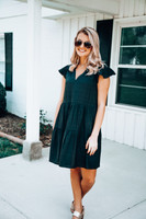 Spring Vibes Dress: Black Spring Vibes Dress: Black