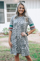 Crisp In the Fall Dress Leopard womens clothing boutique free shipping
