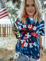 Trust and Obey Tee Blue Tie Dye womens clothing boutique free shipping