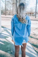 Cant Let You Go Top Denim womens clothing boutique free shipping Cant Let You Go Top Denim womens clothing boutique free shipping