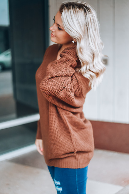 Weekend Vibes Sweater Tunic: Mocha Weekend Vibes Sweater Tunic: Mocha