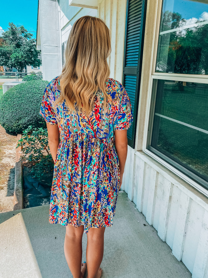 Stylish Splendor Dress: Royal Blue - Off the Racks Boutique