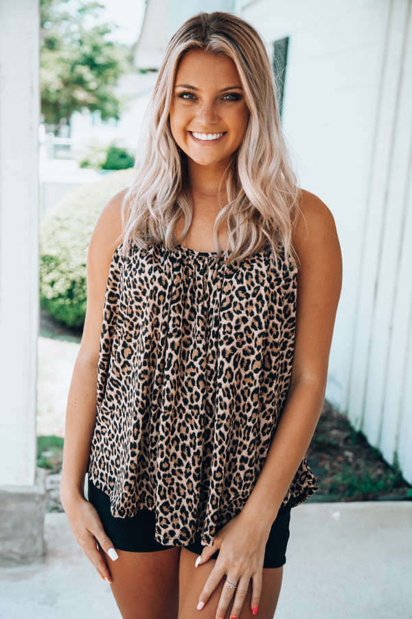 Unstoppable Feeling Top: Leopard  Unstoppable Feeling Top: Leopard