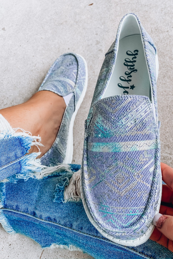 Gypsy Jazz Aztec Sneaker: Blue
