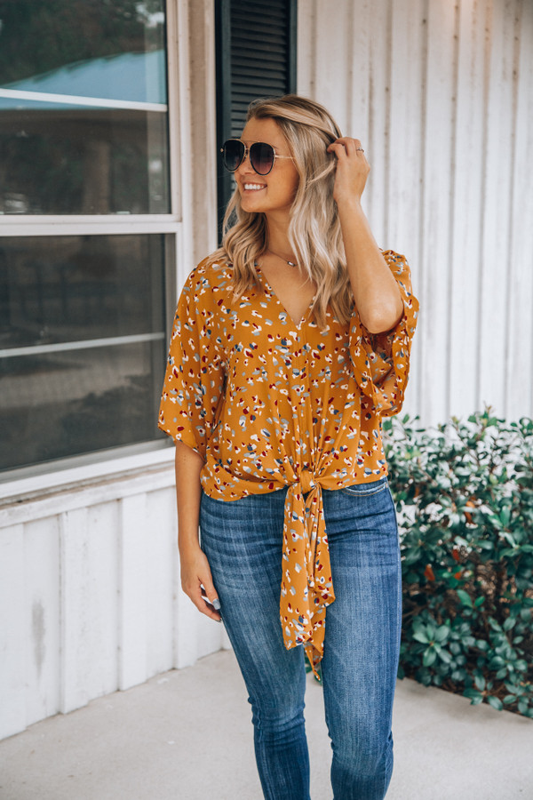 Along With You Top: Mustard 