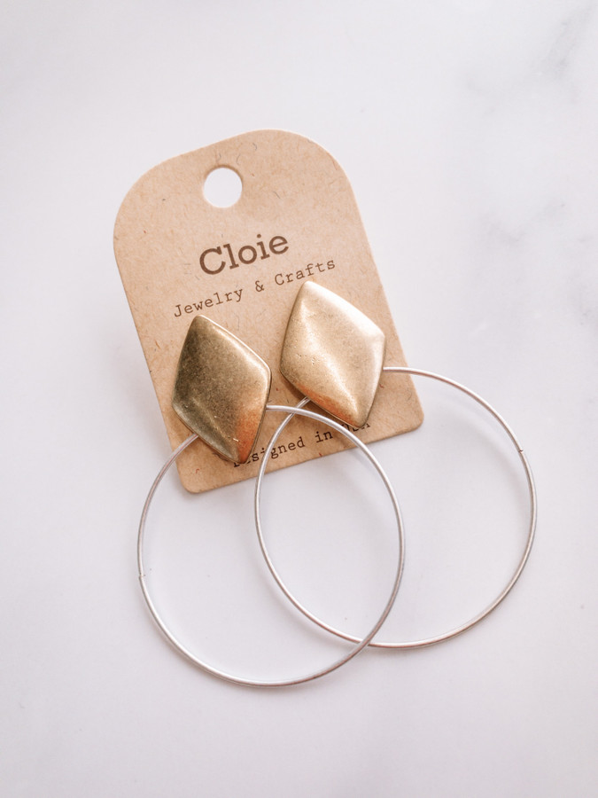 Cora Earrings: Gold