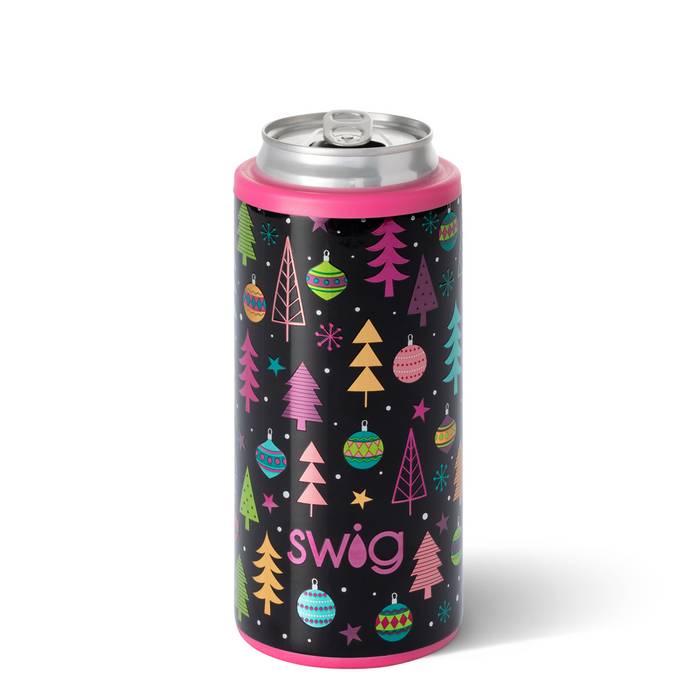 Swig 12 Oz Skinny Can Cooler: Merry + Bright