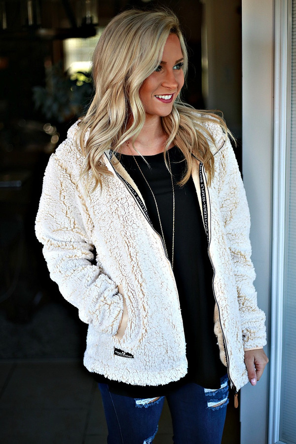 simply southern sherpa hoodie