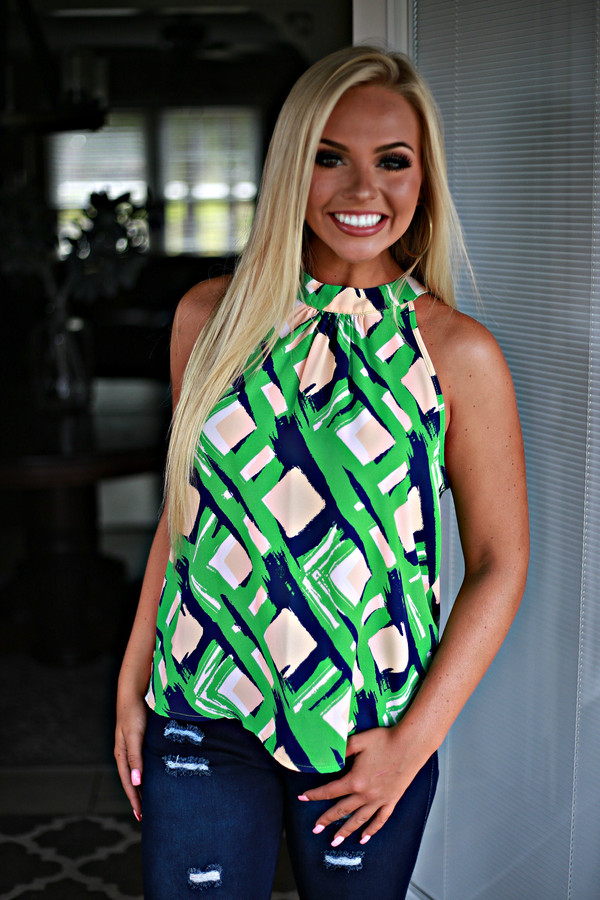 Graceful Tank: Kelly Green