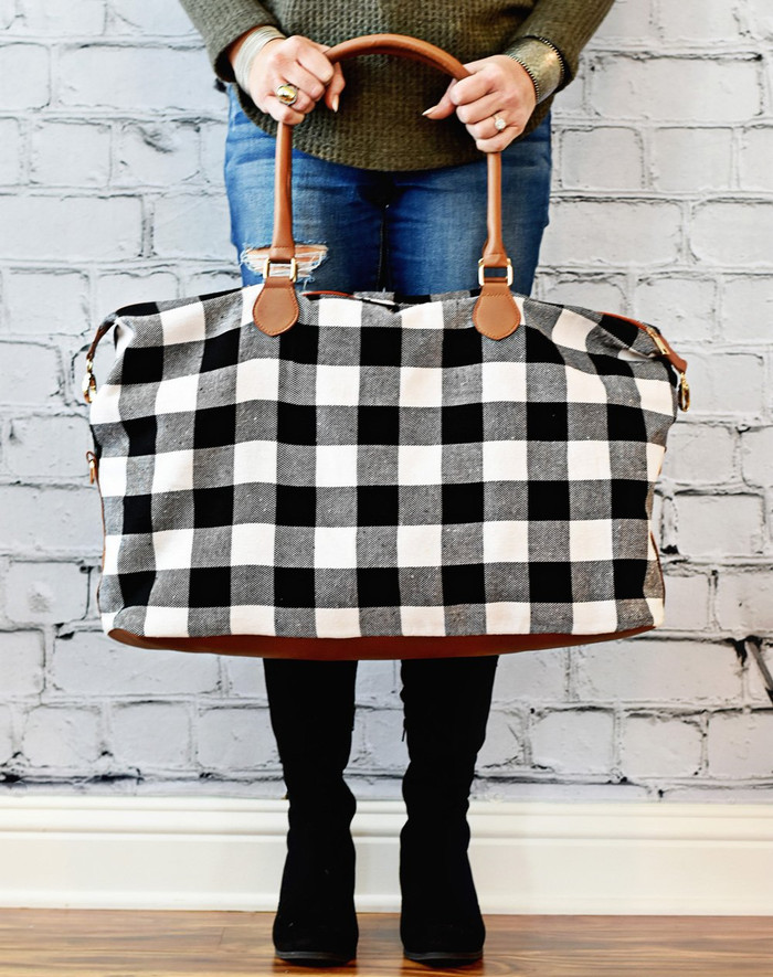 buffalo plaid weekender