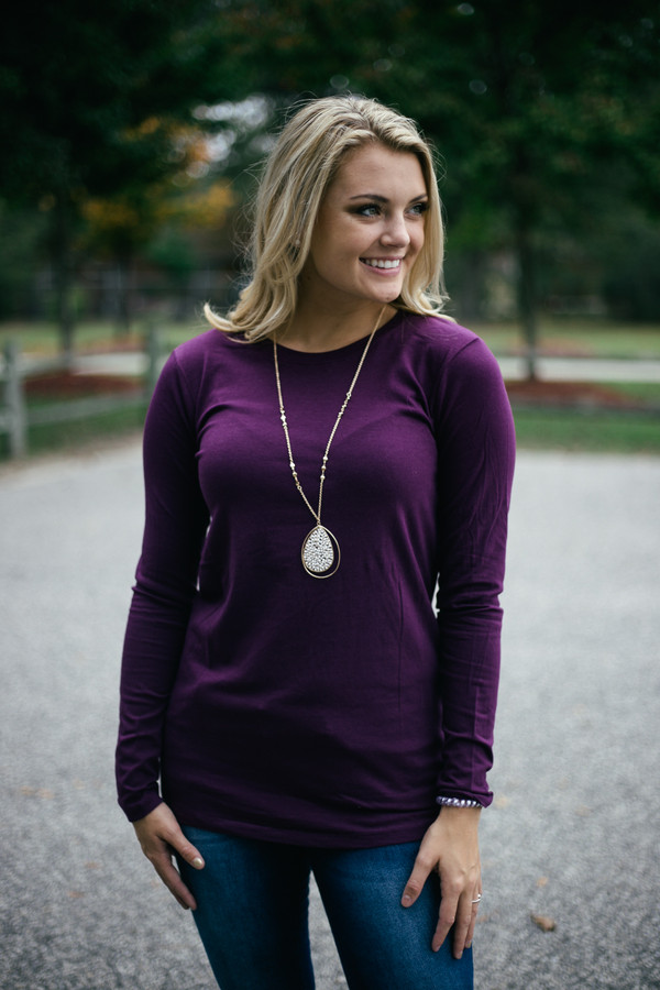 Back to Basics Top: Plum Back to Basics Top: Plum