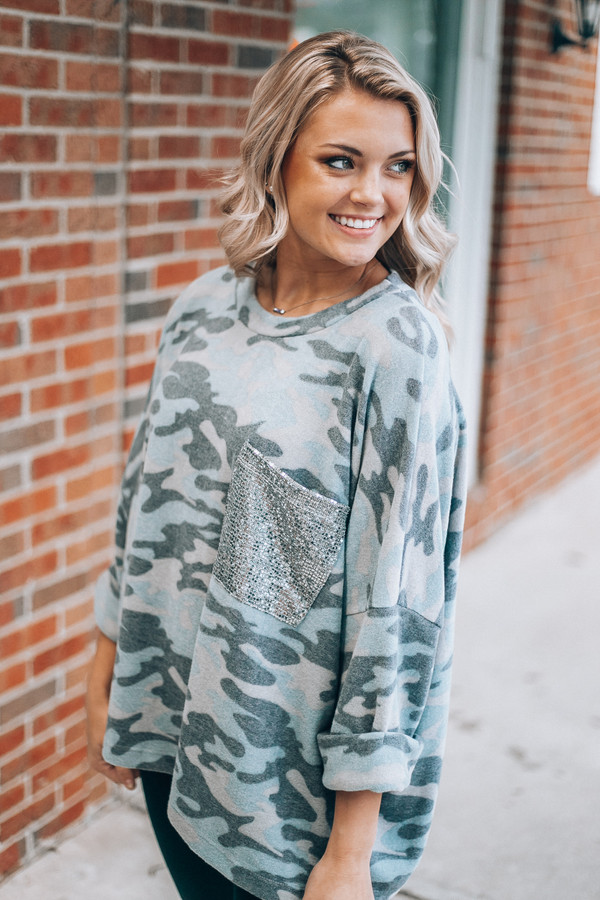 In Cognito Tunic Top: Camo In Cognito Tunic Top: Camo