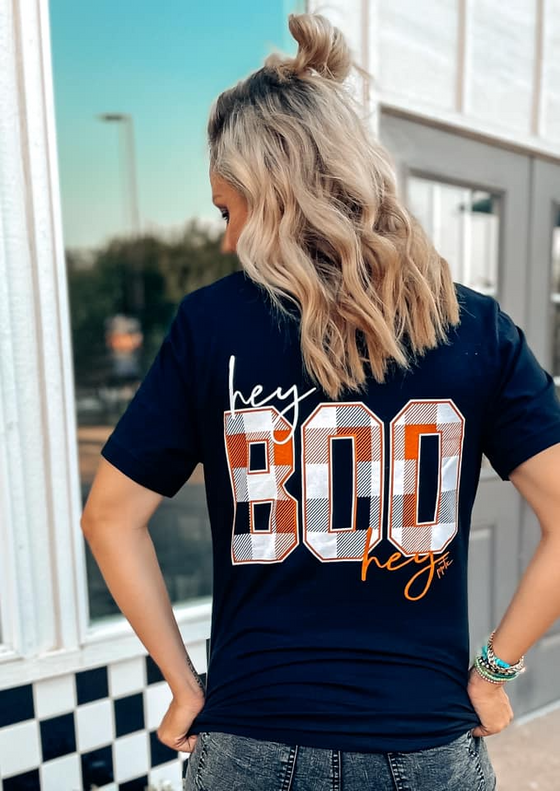 Hey Boo Hey Tee: Black - Off the Racks Boutique