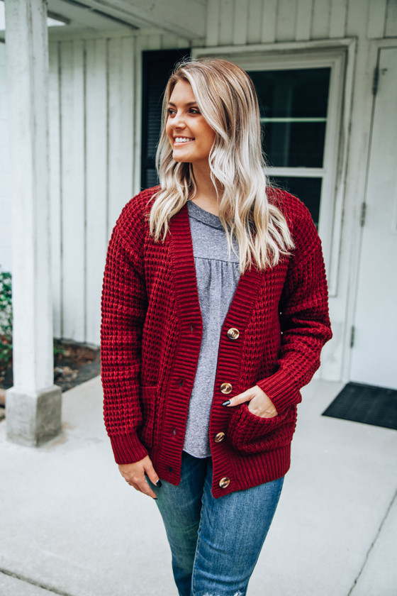 Divine Memory Sweater Burgundy Off the Racks Boutique