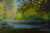 Harpeth River Blue Flow  Original Oil on Canvas by Artist Larrie Brown 