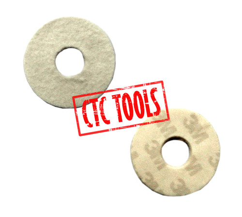 CTC Tools - 5-piece 30mm hard felt buffing discs for micro die grinders, ideal for final polishing steps.
