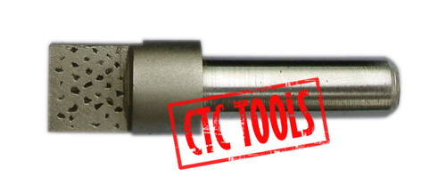 CTC Tools - diamond wheel dresser with square faces on a 3/8-inch shank for precise wheel shaping.