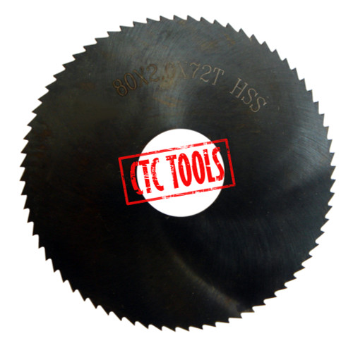 CTC Tools - HSS slitting saw, metric size, ideal for fine machining cuts.