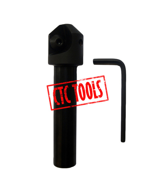 CTC Tools - 90-degree indexable chamfer/countersink endmill for precision finishing.