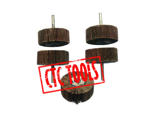 CTC Tools - Sanding flap wheel, dimensions 60mm x 25mm x 6mm, set of 5pcs, for finishing surfaces.