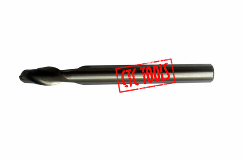 CTC Tools - 2 flute ball nose HSS M2AL endmill cutter, metric, 1 pc, for detailed milling tasks.