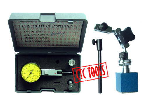 CTC Tools - dial test indicator with magnetic base for accurate runout checks in machining.