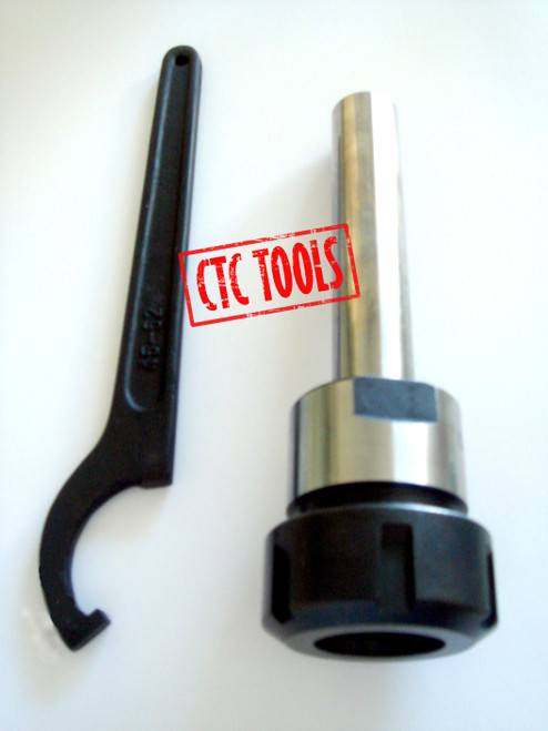 CTC Tools - ER32 D3/4" x L4" straight shank collet chuck DIN6499B, ideal for CNC machining precision and secure tool holding.