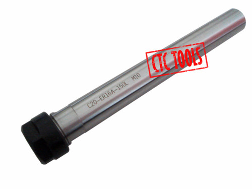 CTC Tools - ER16 D20 x L150 long nose straight shank collet chuck DIN6499