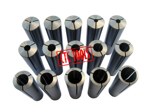 CTC Tools – 15-piece Morse Taper #3 metric collet set for stable tool clamping in metalworking.