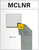CTC Tools - MCLNR/L indexable turning tool holder for external lathe turning in metal machining.