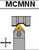 CTC Tools - MCMNN indexable turning tool holder for external lathe turning in metal machining.