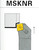 CTC Tools - MSKNR/L indexable turning tool holder for external lathe turning in metal machining.