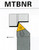 CTC Tools - MTBNR/L indexable turning tool holder for external lathe turning in metal machining.