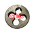 CTC Tools - Round die, 1 pc, adjustable HSS M2, metric coarse, for customizable threading.