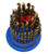 CTC Tools - 100pcs M35 HSS cobalt drill bits in a revolving stand, ideal for versatile drilling needs.