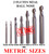 CTC Tools - 7-piece 2-flute ball nose HSS M2Al endmill milling cutters (metric) for smooth 3D milling.