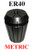 CTC Tools ER40 collet, available in bore sizes 3mm to 26mm, DIN6499B standard, for CNC machining precision.