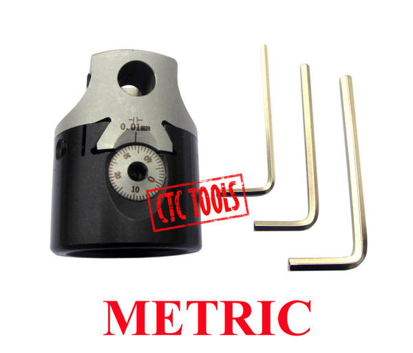 CTC Tools - metric boring head for precise internal cutting and milling operations.