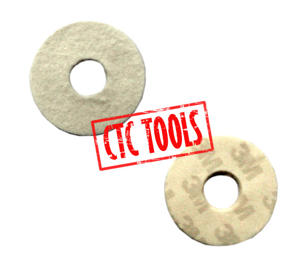 CTC Tools - 5-piece 30mm hard felt buffing discs for micro die grinders, ideal for final polishing steps.