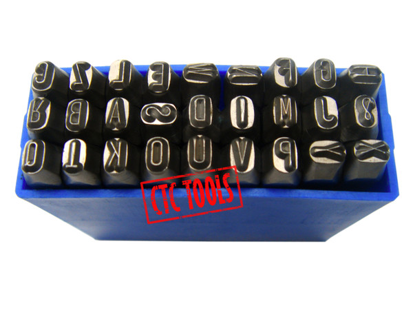 CTC Tools - 27-piece letter hand marking punches for stamping letters in metal or wood.