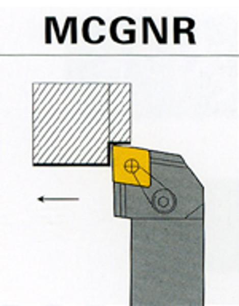 CTC Tools - MCGNR/L indexable turning tool holder for external lathe turning in metal machining.