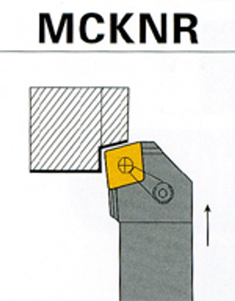 CTC Tools - MCKNR/L indexable turning tool holder for external lathe turning in metal machining.