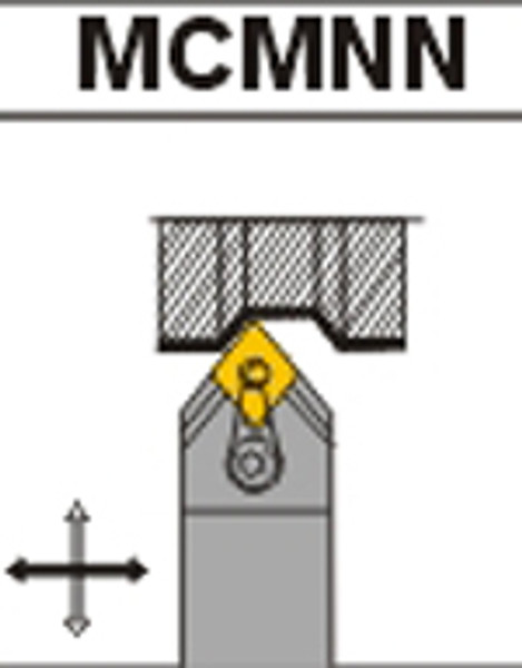 CTC Tools - MCMNN indexable turning tool holder for external lathe turning in metal machining.