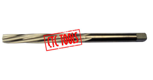 CTC Tools - single HSS M35 hand reamer (metric) for improved wear resistance and precision hand reaming.