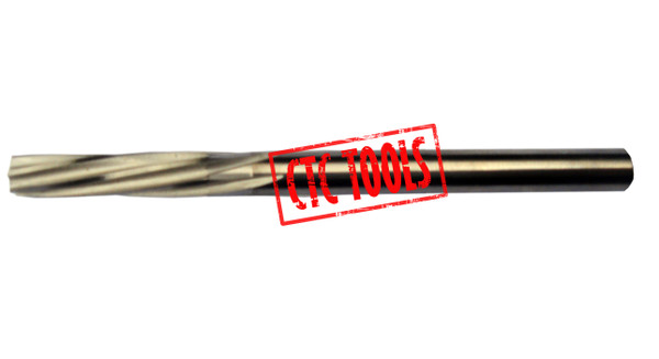 CTC Tools - single HSS M35 machine reamer (imperial) for efficient finishing of tough metal holes.