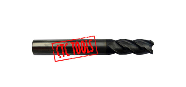 CTC Tools - carbide endmill HRC55 4-flute TiAlN coated (metric) for extended tool life in hardened metals.