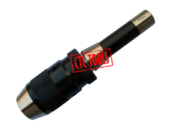 CTC Tools - 13mm keyless precision drill chuck with R8 shank for stable drilling in milling machines.