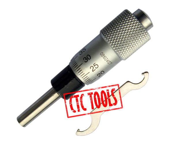CTC Tools - Micrometer Head Metric 0-13mm, suitable for fine adjustment in precision measurement setups.