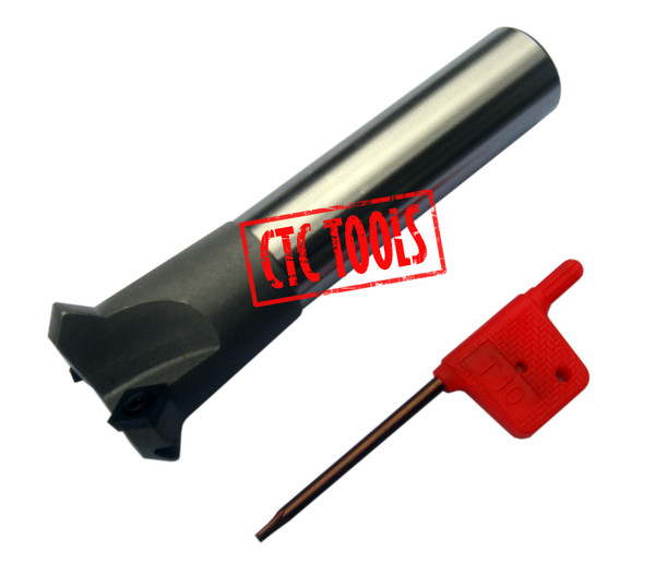 CTC Tools - 45-degree indexable chamfer endmill, suitable for angled cutting.